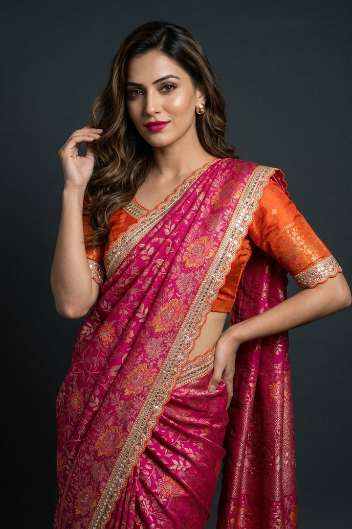 A Touch of Moonlight Dolla Silk Saree
