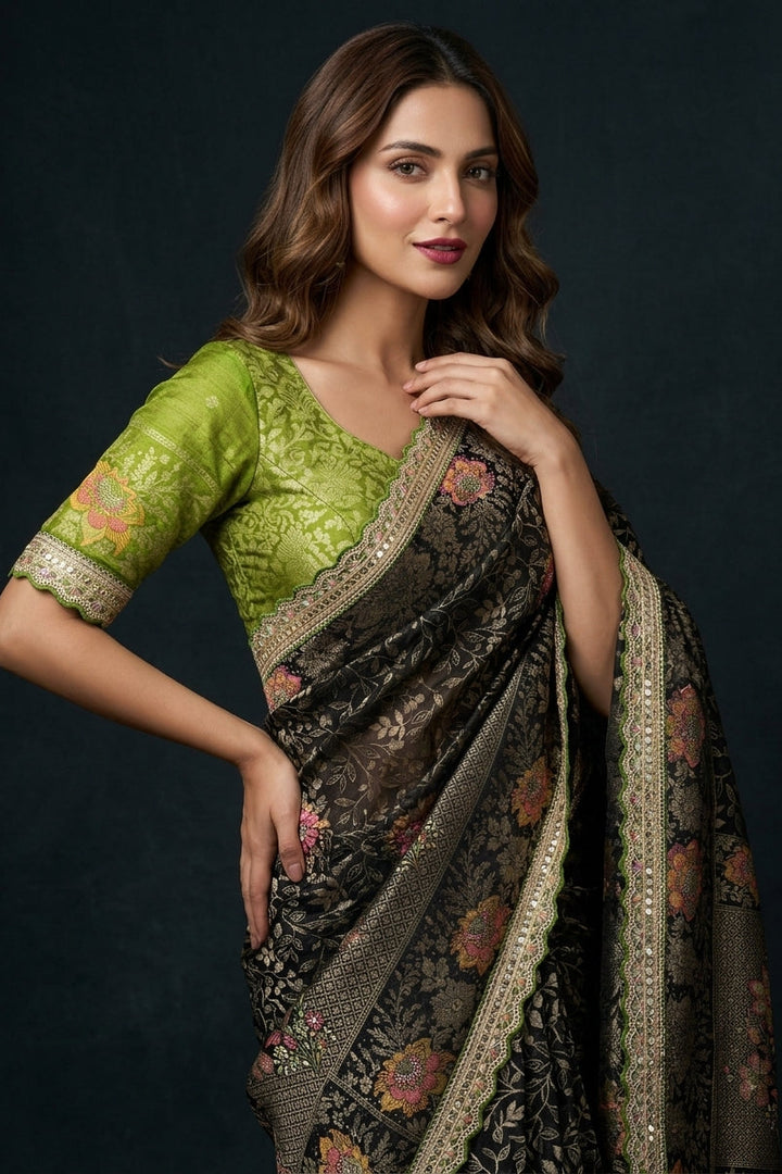 A Touch of Moonlight Dolla Silk Saree