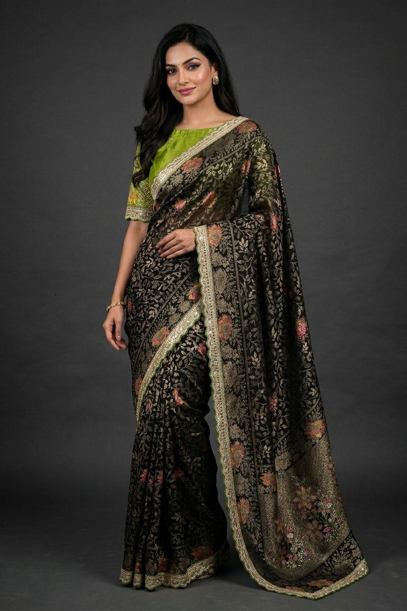 A Touch of Moonlight Dolla Silk Saree