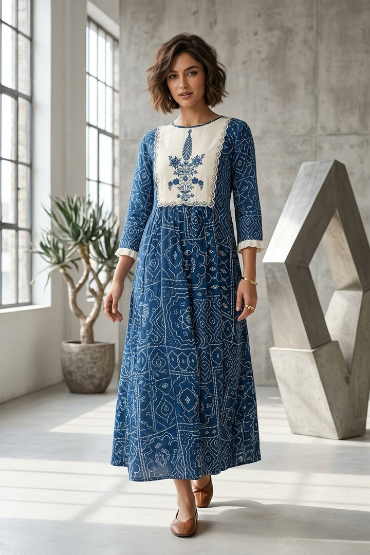 The Boho Bluebell Midi Dress
