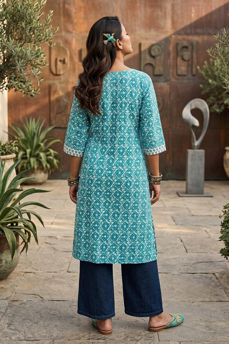 Summer Crush Cotton Kurti