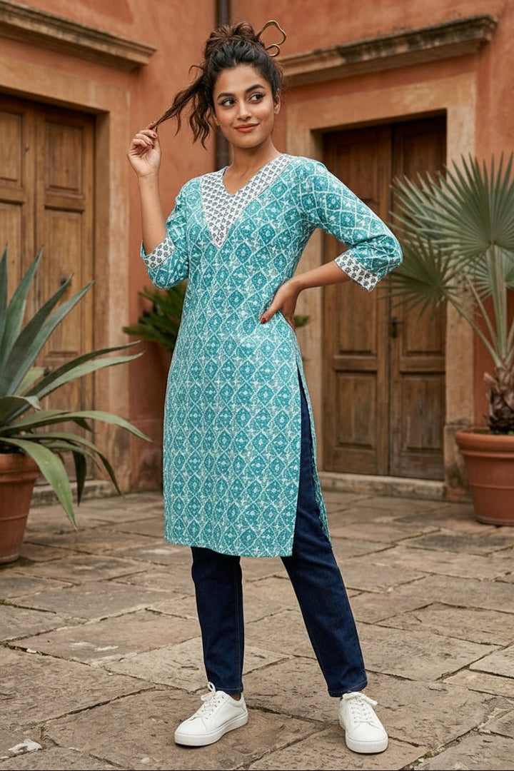 Summer Crush Cotton Kurti