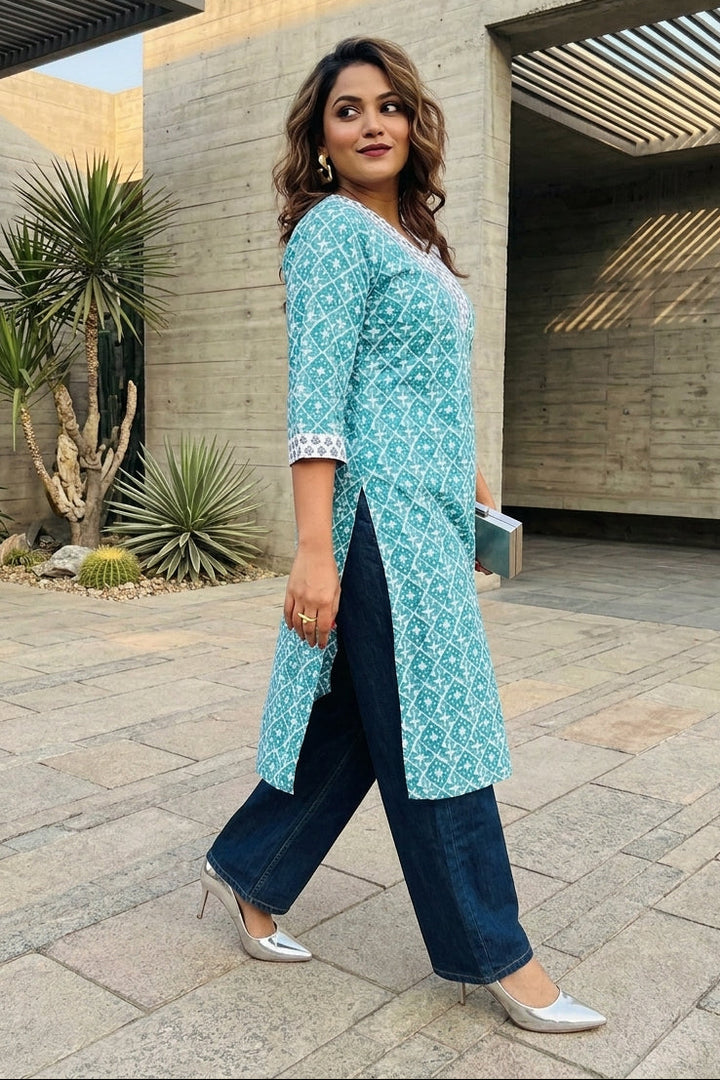 Summer Crush Cotton Kurti