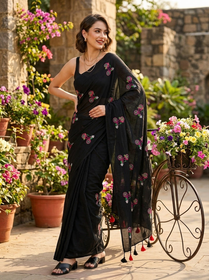 Spring Ride- Khadi Cotton Saree