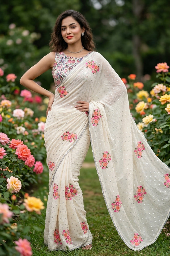 Tokyo Twist Chiffon Georgette Saree