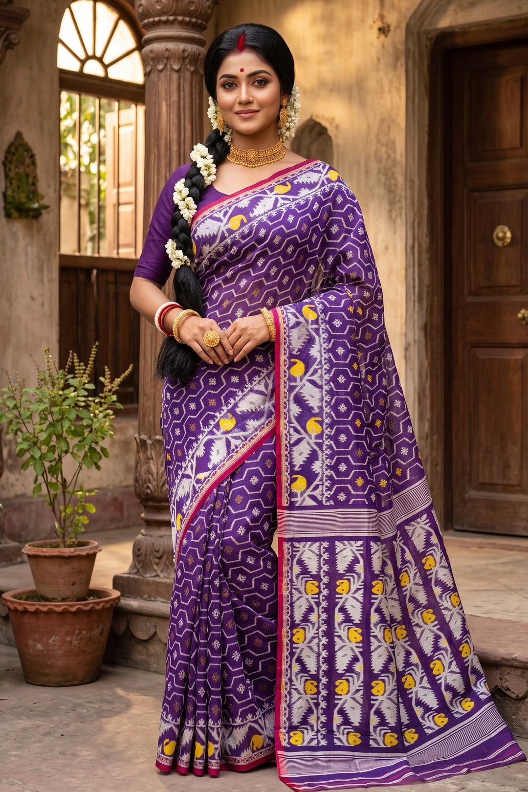 Swarnamayi Jamdani Saree