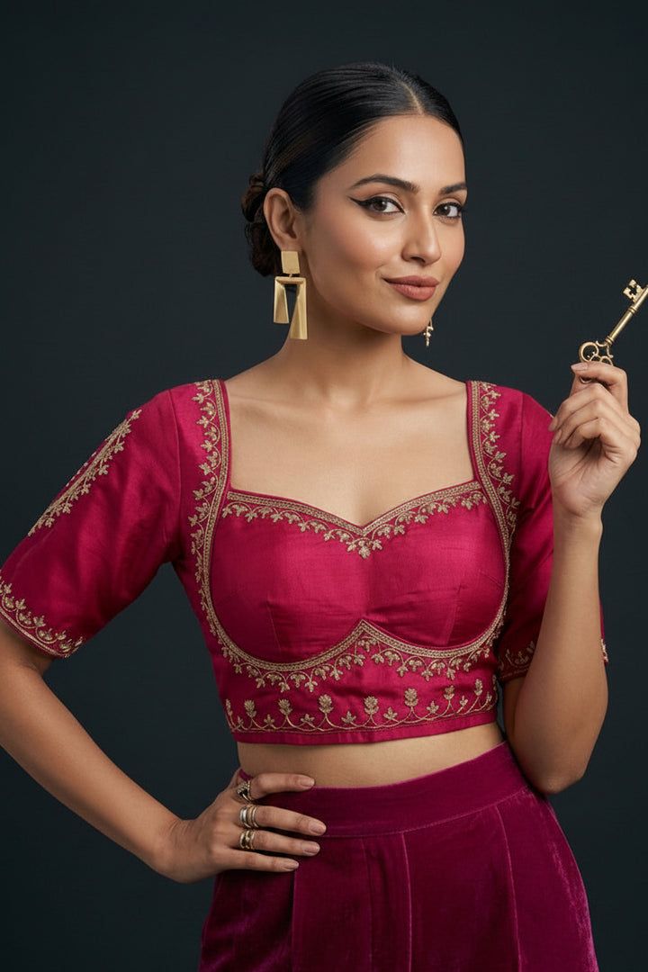 Amazing you (Vichitra Silk Blouse)