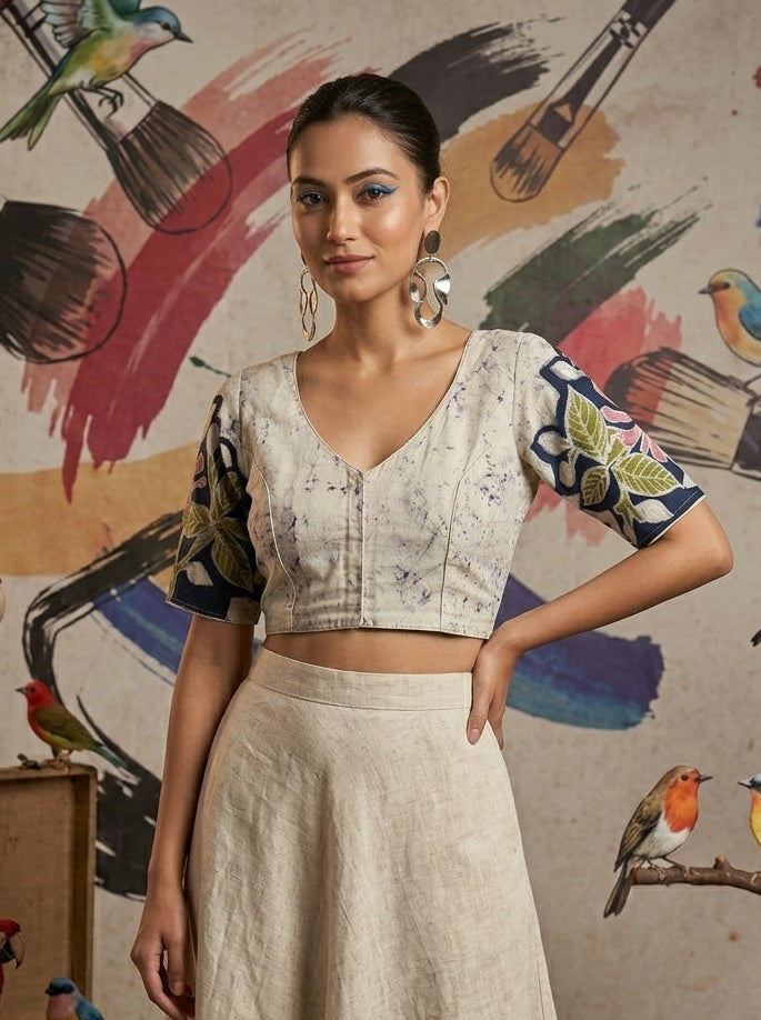 Bird Batik -Designer Blouse