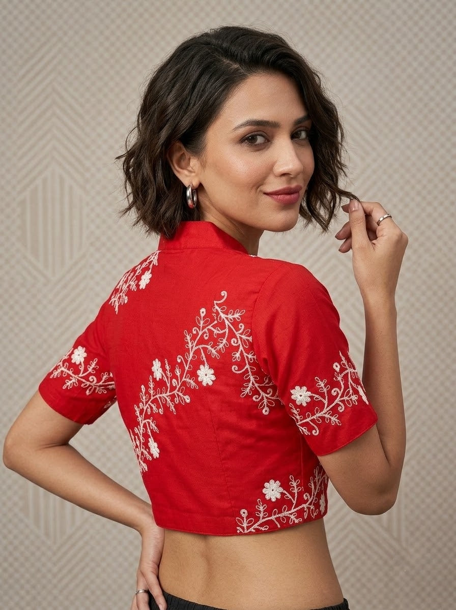 Royal Vine Embroidery - Designer Blouse