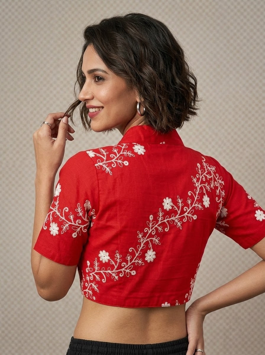 Royal Vine Embroidery - Designer Blouse