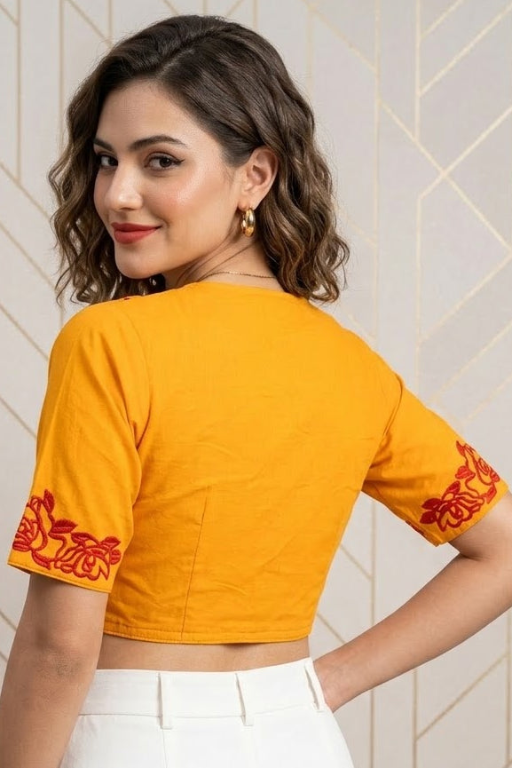 Angel Aura - Designer Blouse With Baby Collar