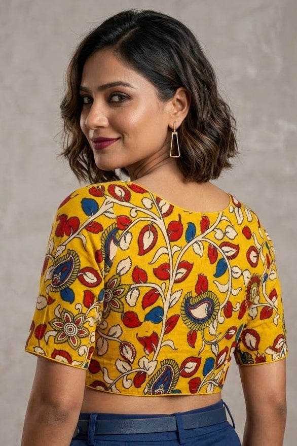 Sketches of Heritage Kalamkari Designer Blouse