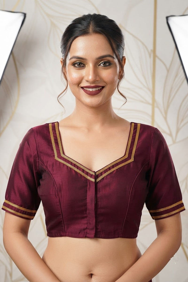 Infinite Glam Vichitra Silk Blouse