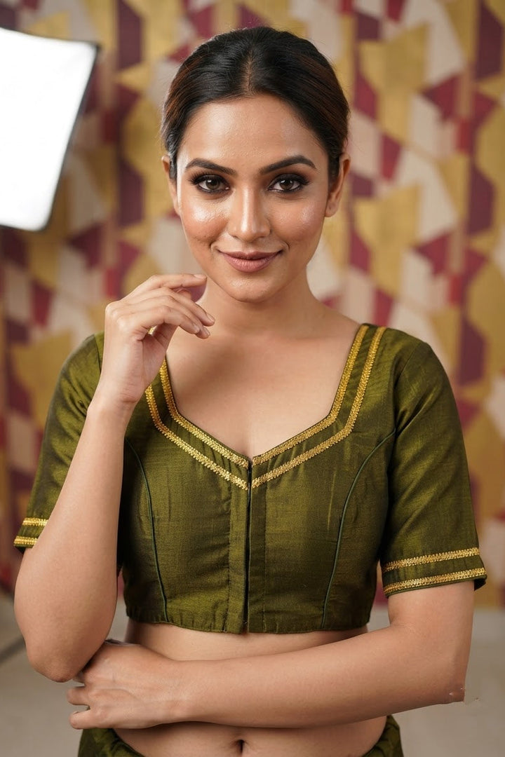 Infinite Glam Vichitra Silk Blouse