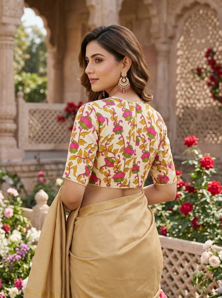 Floral Flex Kalamkari Blouse
