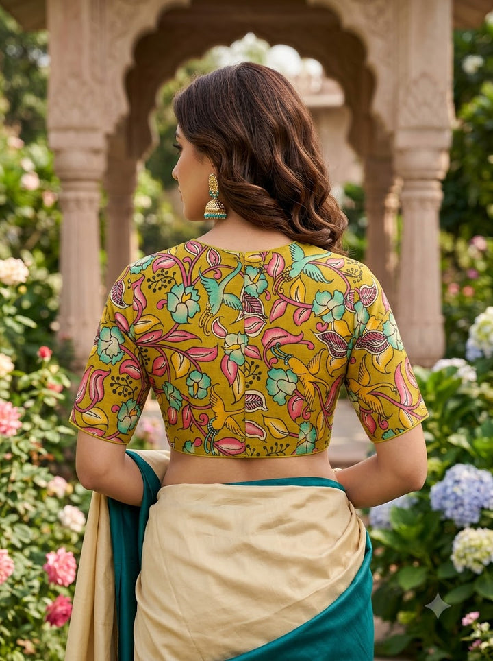 Floral Flex Kalamkari Blouse
