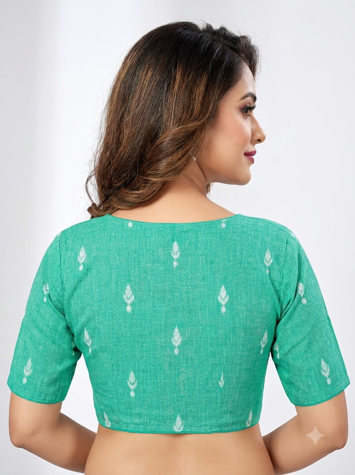 The Graceful Scholar Punjabi Collar Blouse