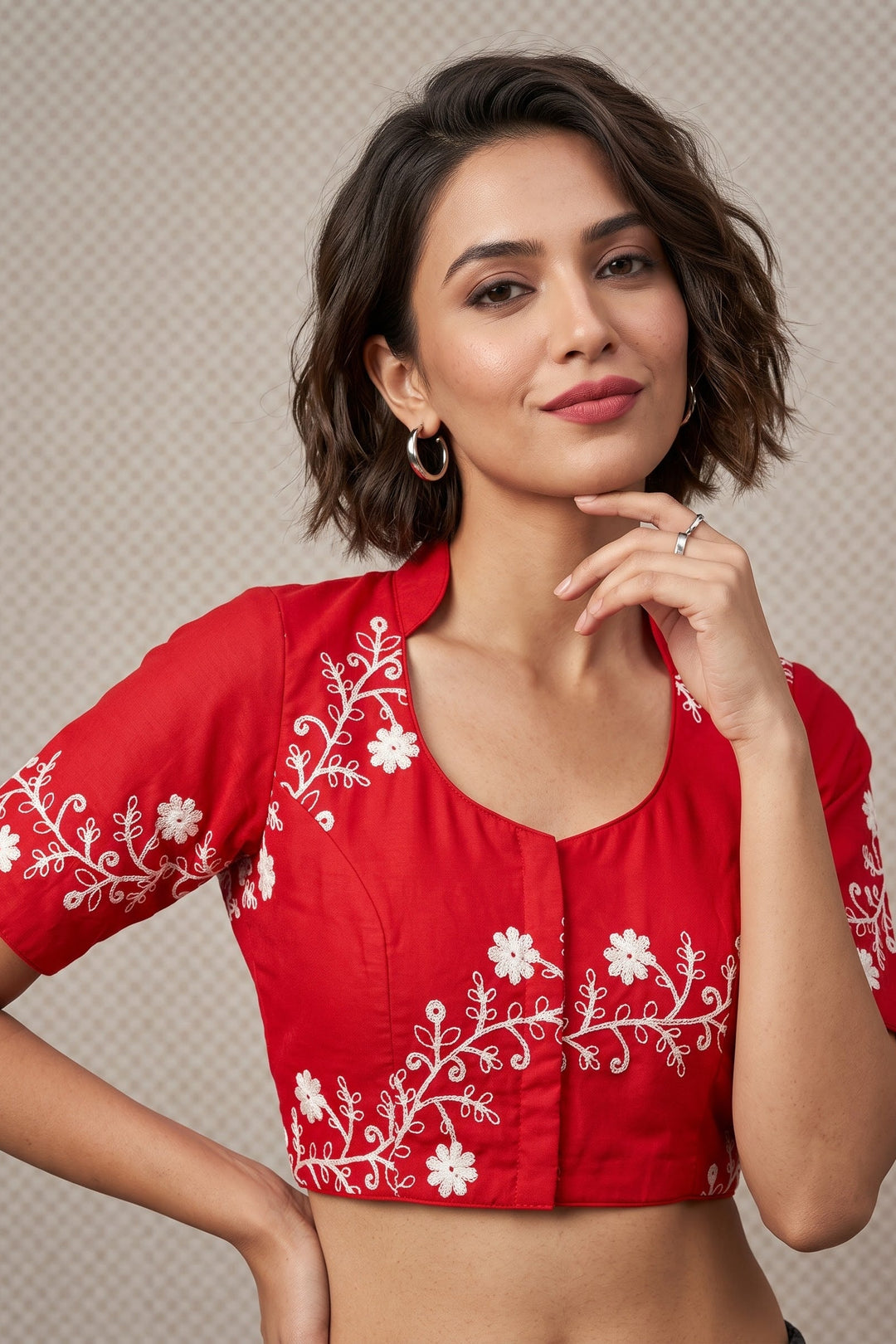 Royal Vine Embroidery - Designer Blouse