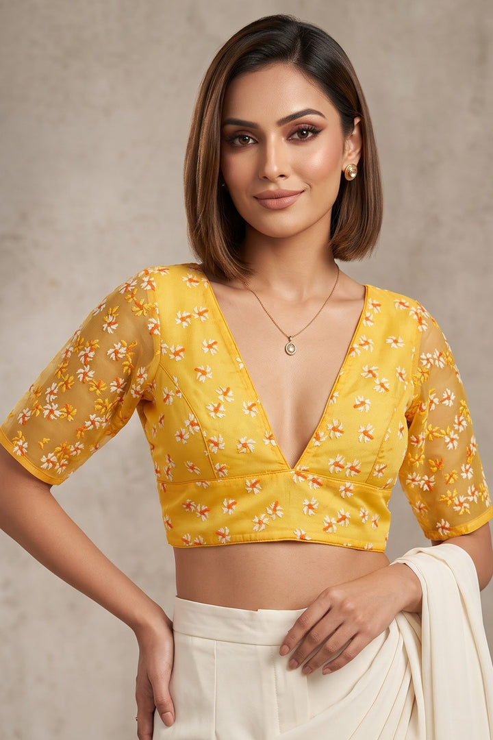 Shiuli Radiance – Designer Organza Blouse