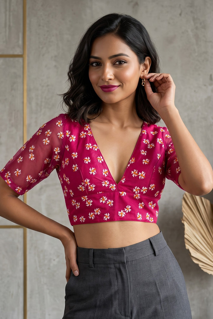 Shiuli Radiance – Designer Organza Blouse