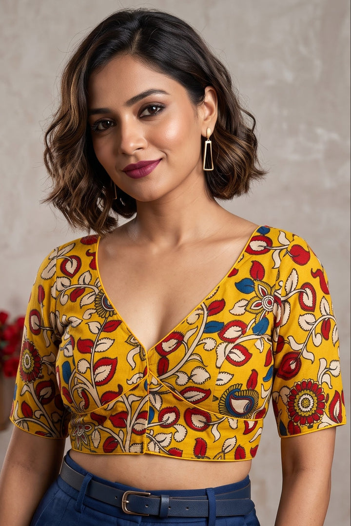 Sketches of Heritage Kalamkari Designer Blouse