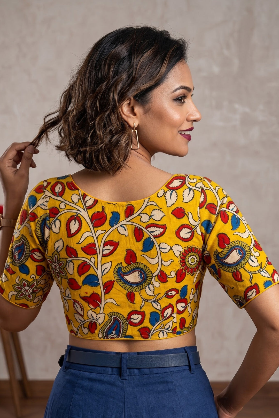 Sketches of Heritage Kalamkari Designer Blouse