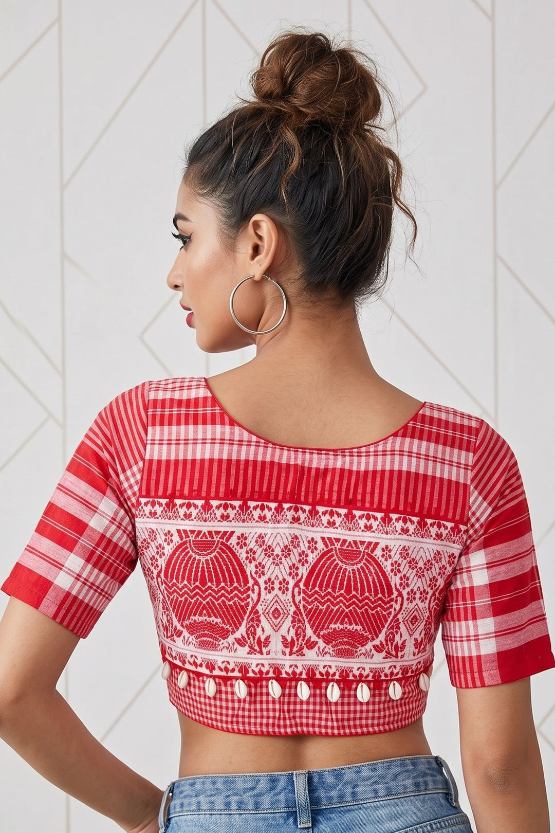 Assamese Style Fancy Designer Blouse