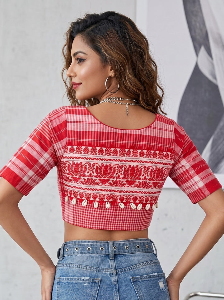 Assamese Style Fancy Designer Blouse