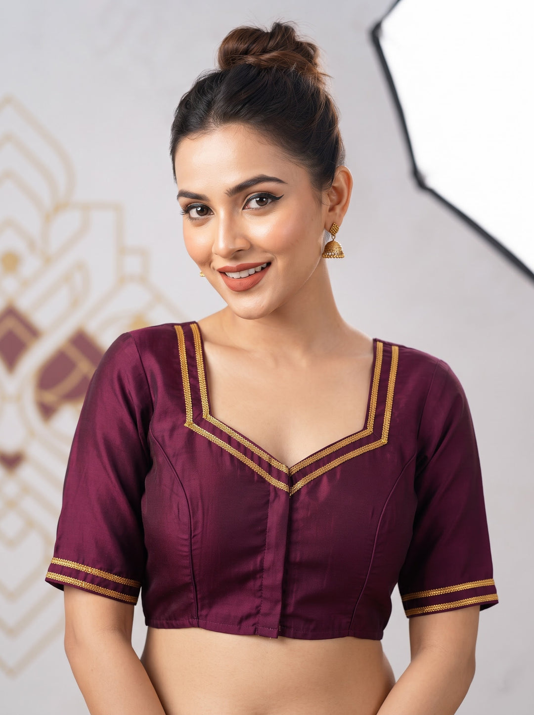 Infinite Glam Vichitra Silk Blouse