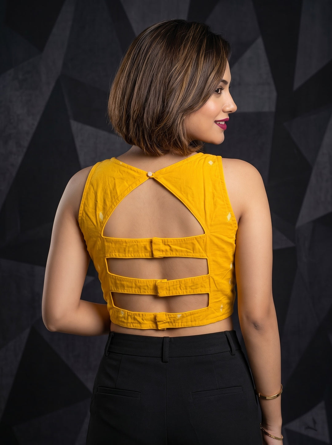 Woven to Impress – Cotton Jamdani Woven Designer Blouse