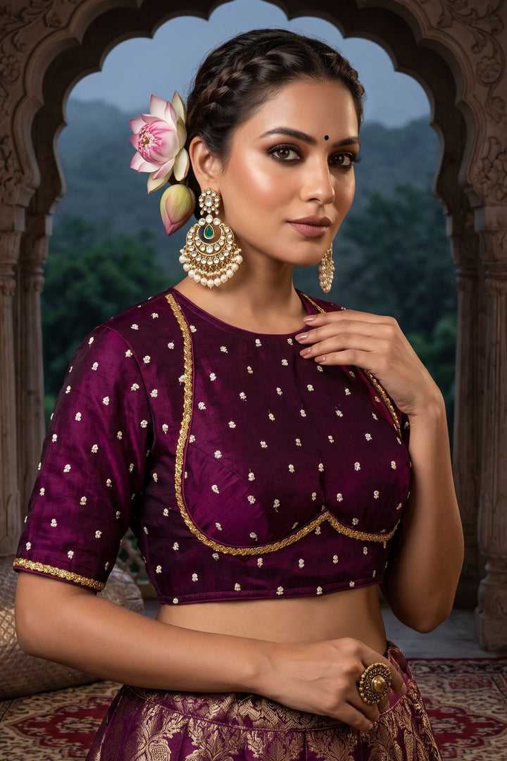 Celeste Noir - Fendy Silk Blouse