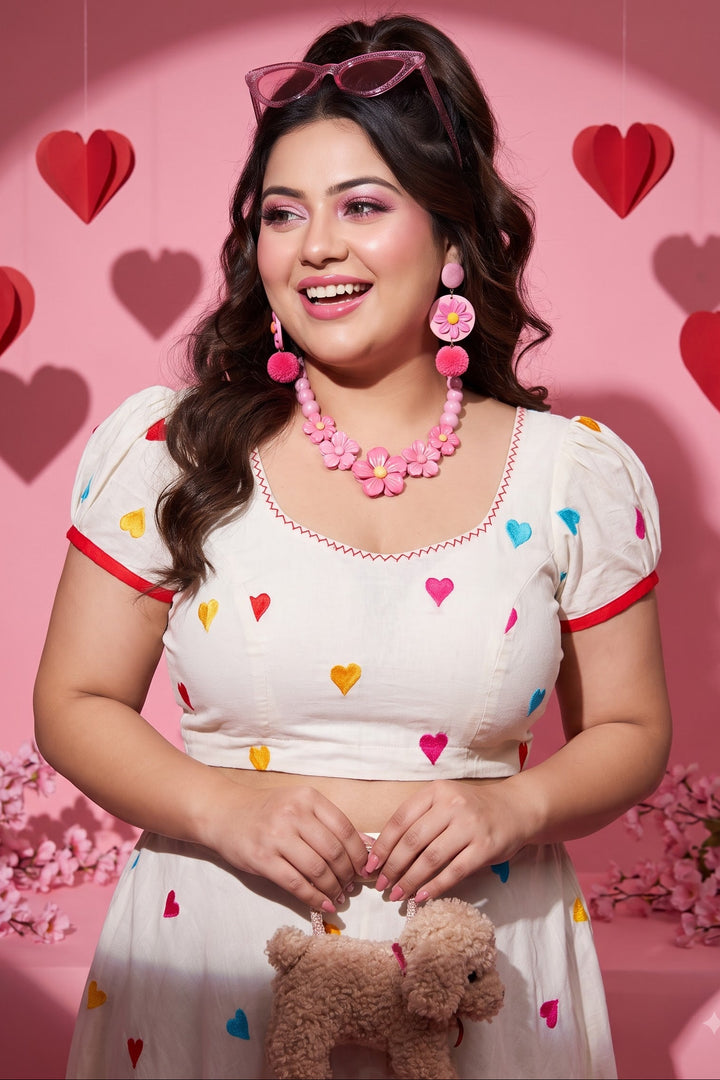 Heart to Heart – Embroidered Designer Blouse