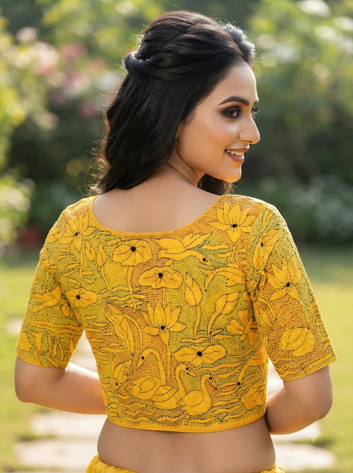 Flower Universe – Designer Floral Embroidered Blouse