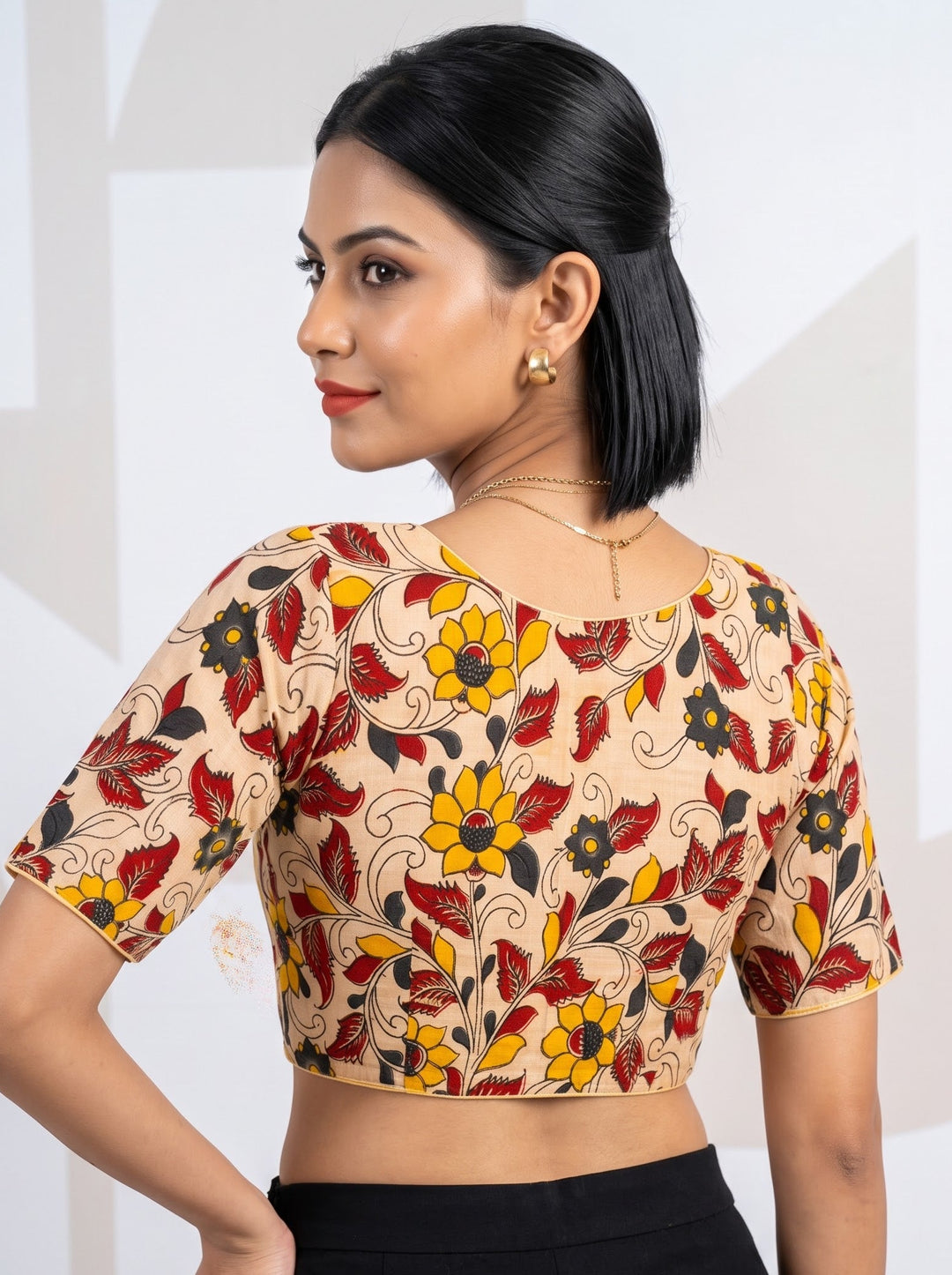 Sketches of Heritage Kalamkari Designer Blouse
