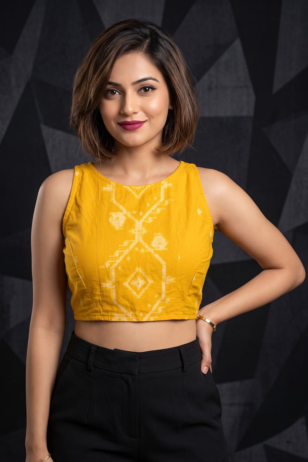 Woven to Impress – Cotton Jamdani Woven Designer Blouse