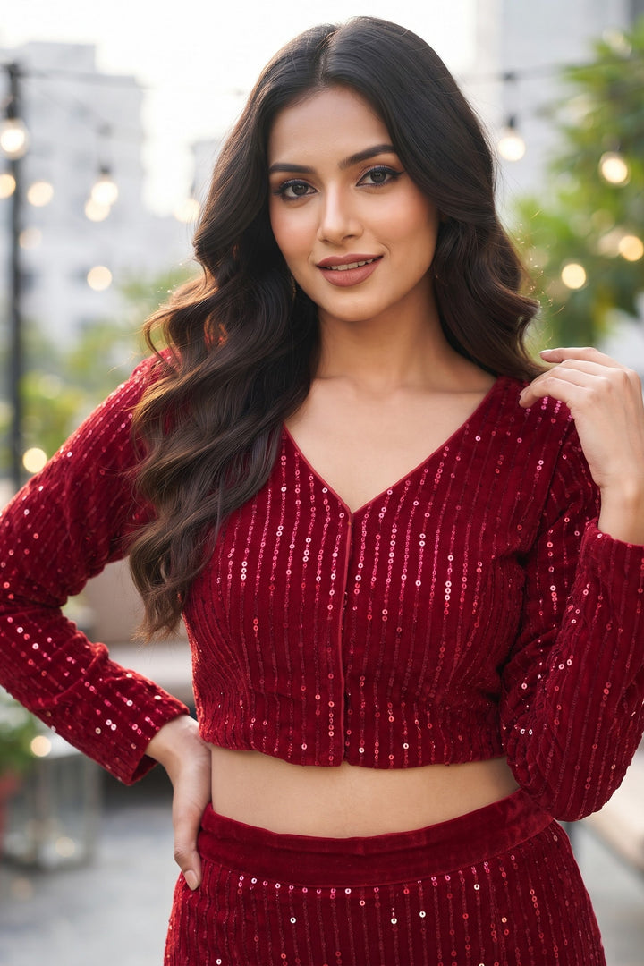 Royal Afterglow Designer Blouse