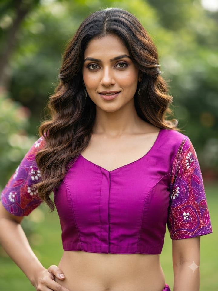 Bloom Theory – Designer Floral Embroidered Blouse