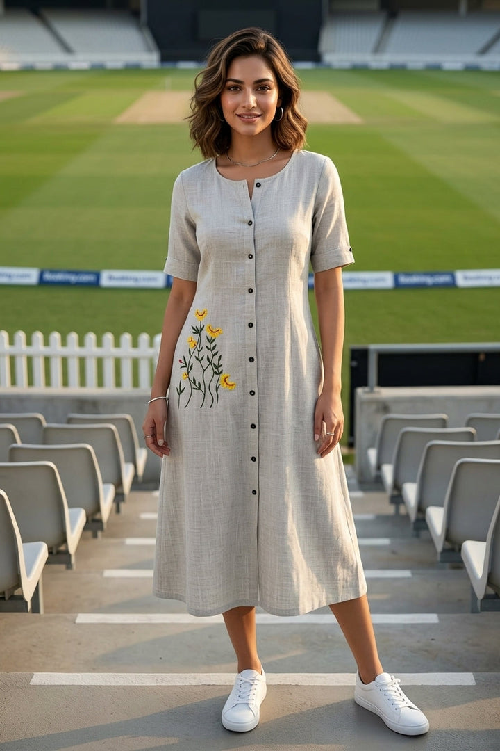 Stay on Trendy- Cotton One Piece Dress