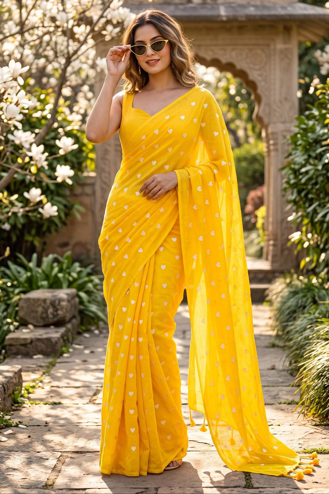 Endless Love – Khadi Cotton Embroidery Saree