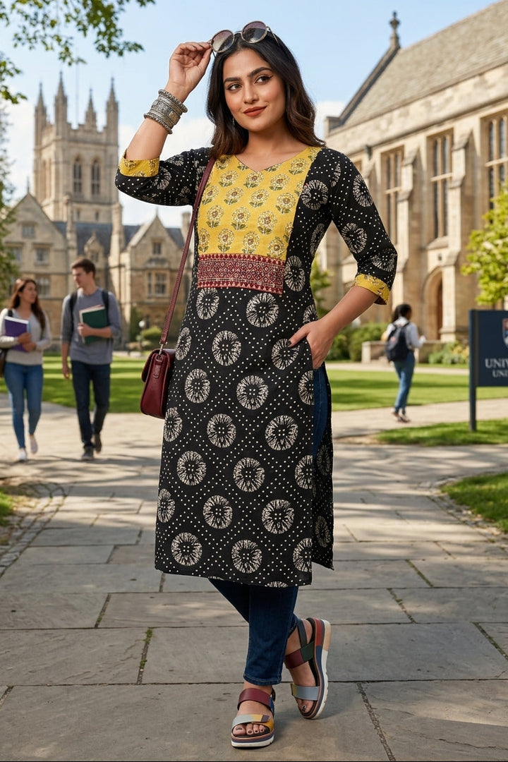Blackberry-Cotton Kurti