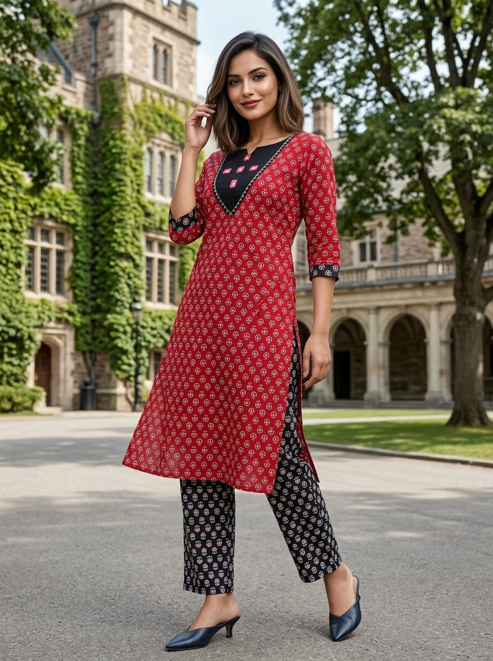 College-Going Vibe Kurti Set