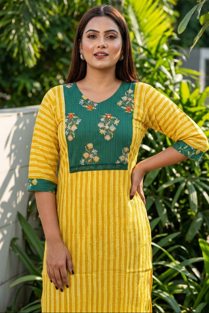 Sun Diva Cotton  Kurti