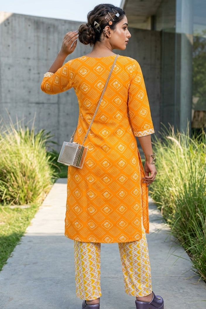 Mishka Threads Cotton  Kurti Set