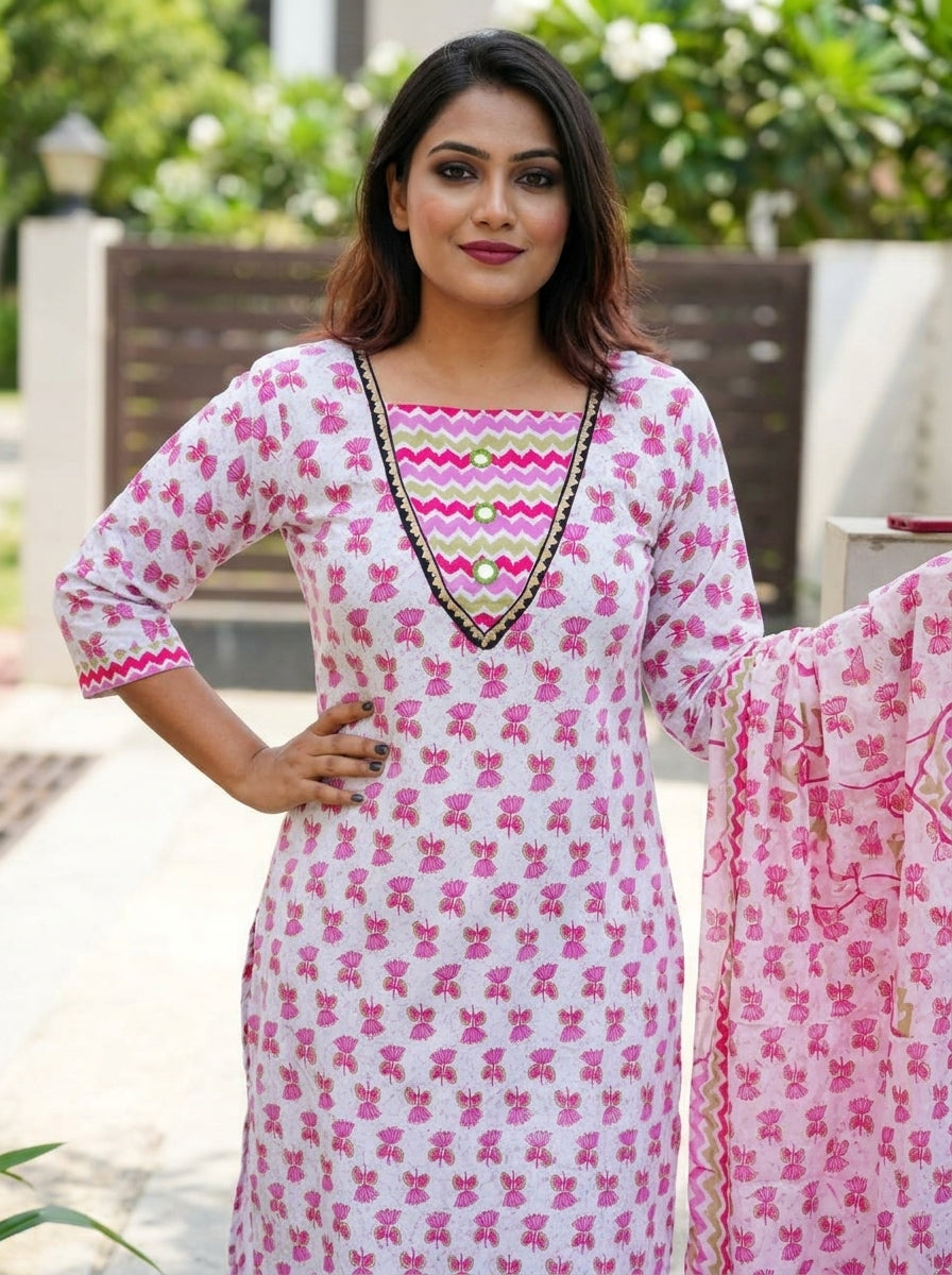 Cloud Wave  Kurti Set