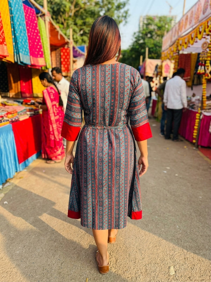 Veloura  Cotton Midi Dress