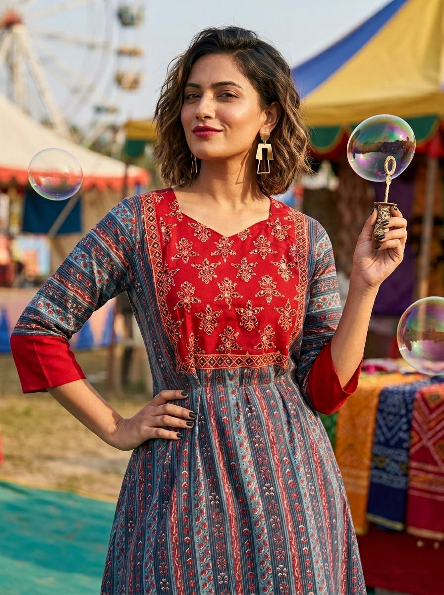 Veloura  Cotton Midi Dress
