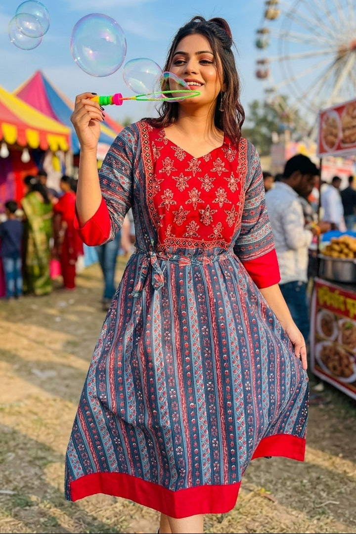 Veloura  Cotton Midi Dress