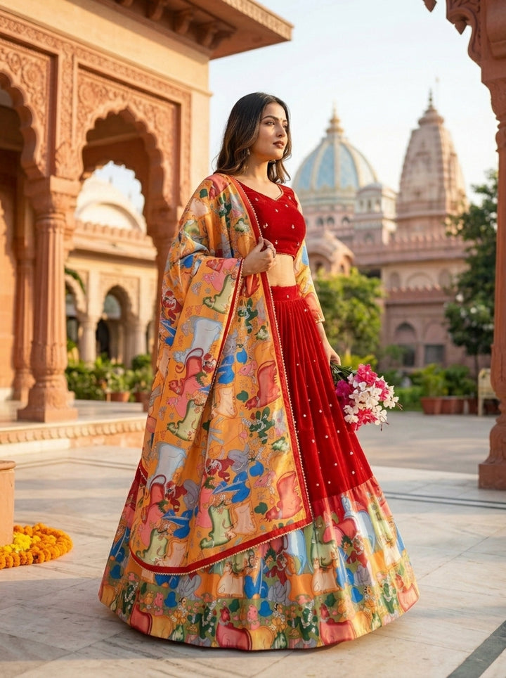 Raas Rangini Georgette Lehenga