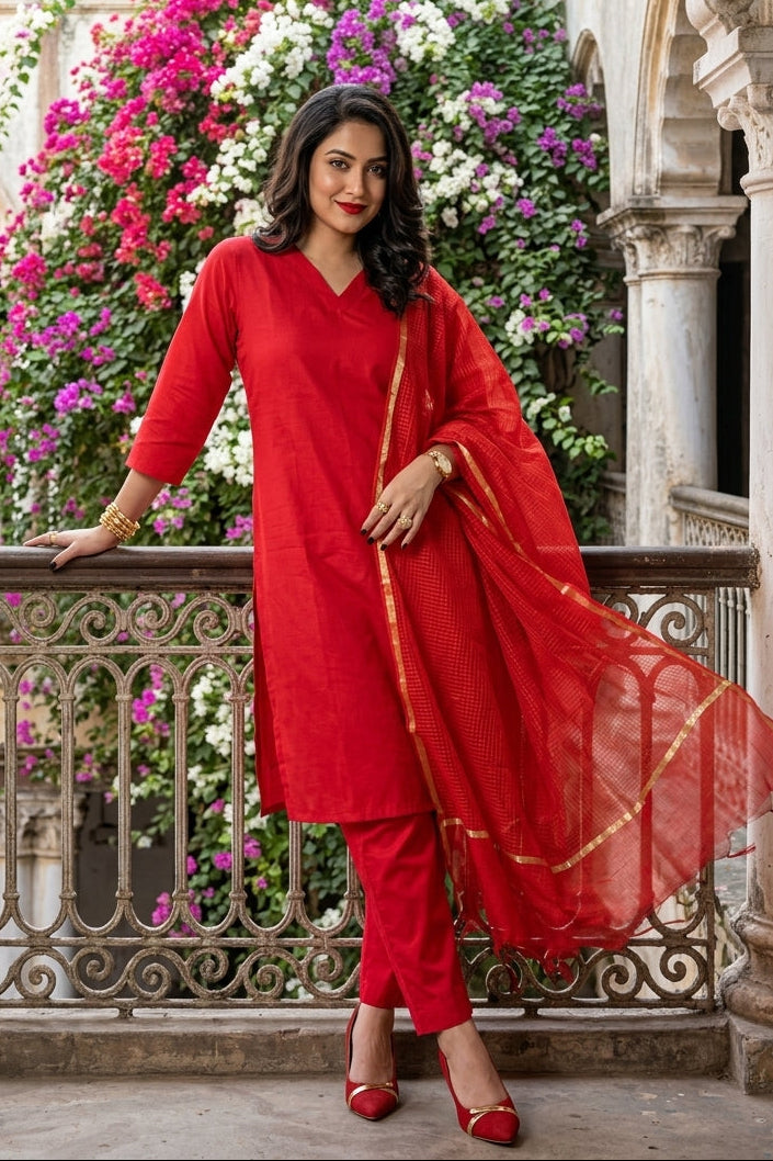 Rosy Vibes- Kurti Set