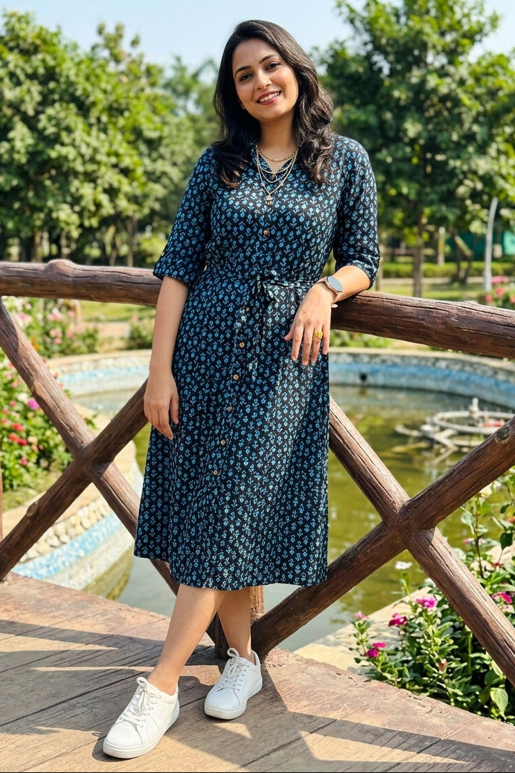 Sweet Blossom-Cotton Dress